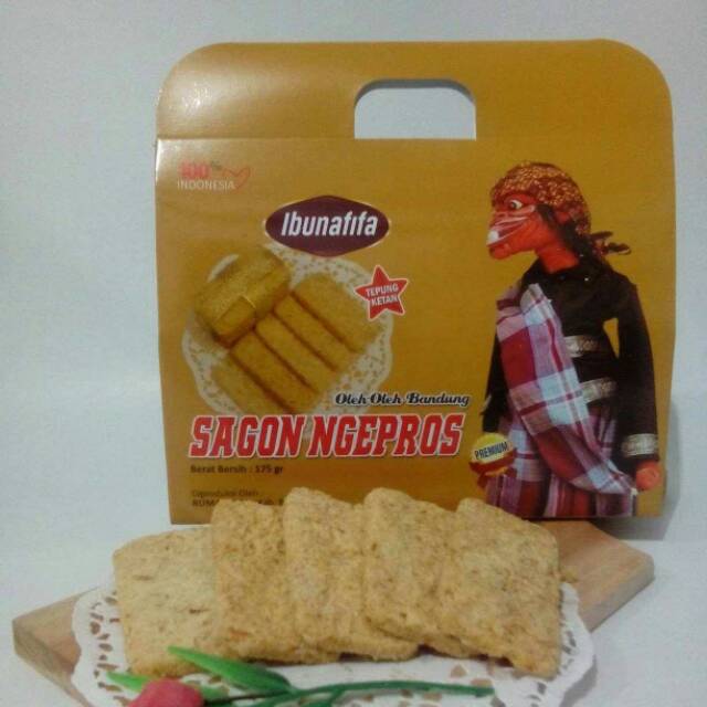 

Sagon Ngepros IBUNAFIFA Cemilan Bahan Kelapa Khas Bandung Renyah Nikmat