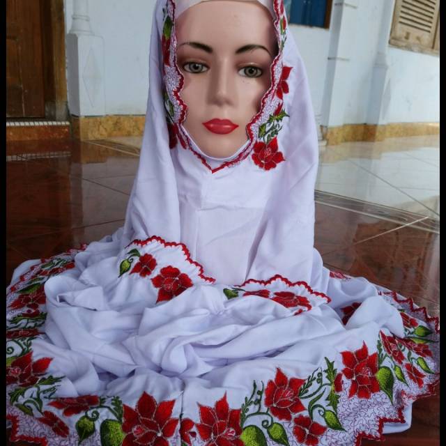 Mukena bordir terusan