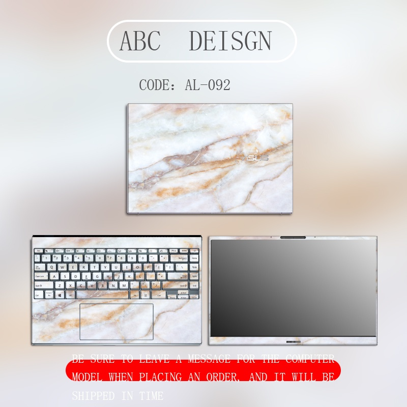 Stiker Pelindung Keyboard Laptop Motif Marmer Untuk HP 15s-eq 15s-du 15s-DR 15s-dy 15s-fq 15 &quot;