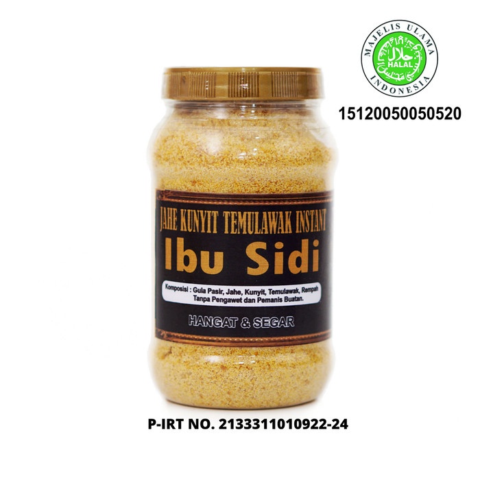 

COD SARI HERBAL JAKUTE ( JAHE+KUNYIT+TEMULAWAK ) IBU SIDI 325 GRAM BOTOL