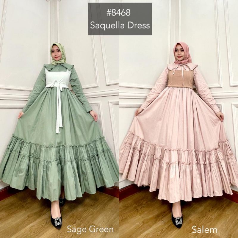 SAQUELLA DRESS BY MK / DRESS LEBAR SUPER KLOK / DRESS KATUN / DRESS PREMIUM / ORI MK