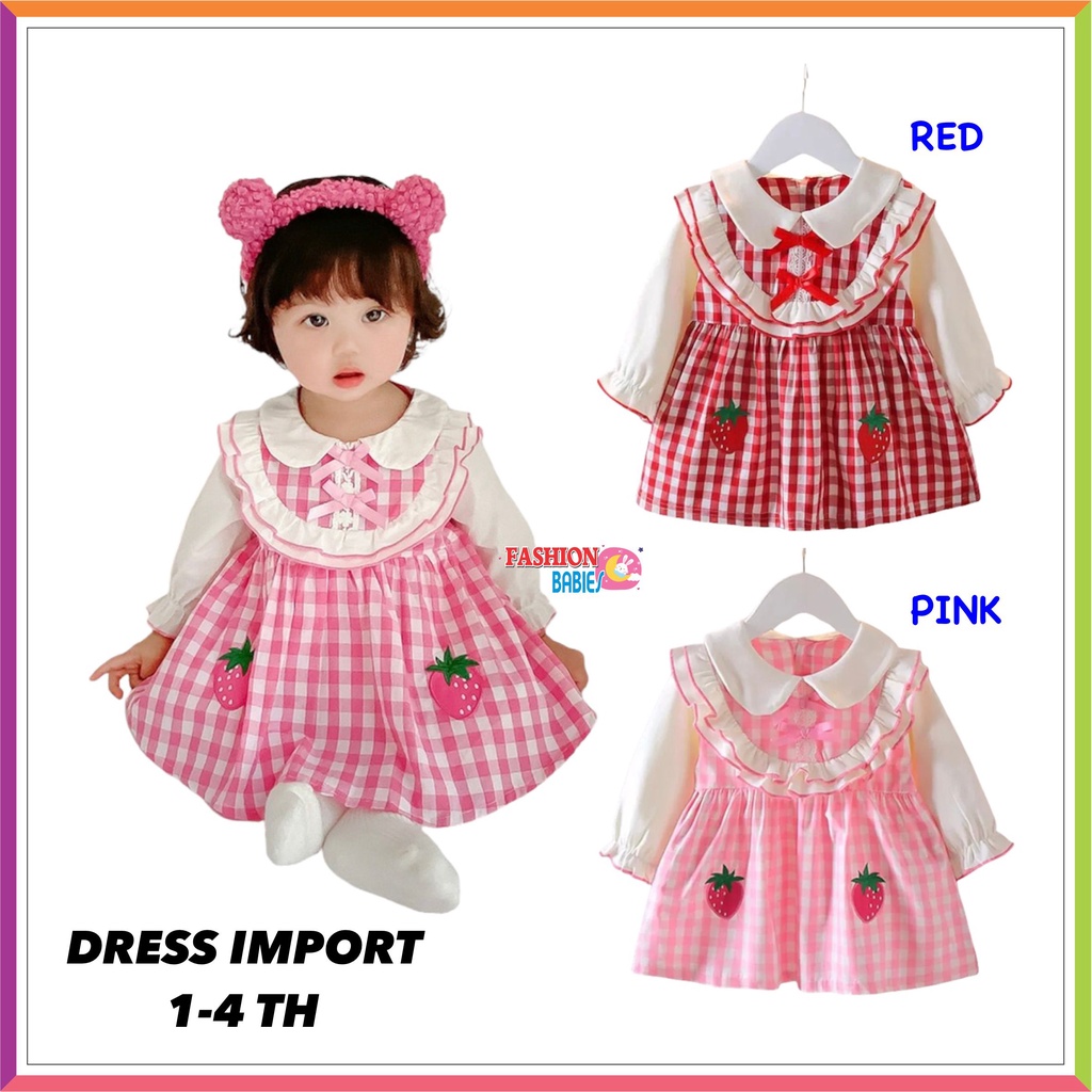 ❤ FashionBabies ❤ DRESS IMPORT KOREA BABY/ ROK BAYI PEREMPUAN / BABY GIRL DRESS B