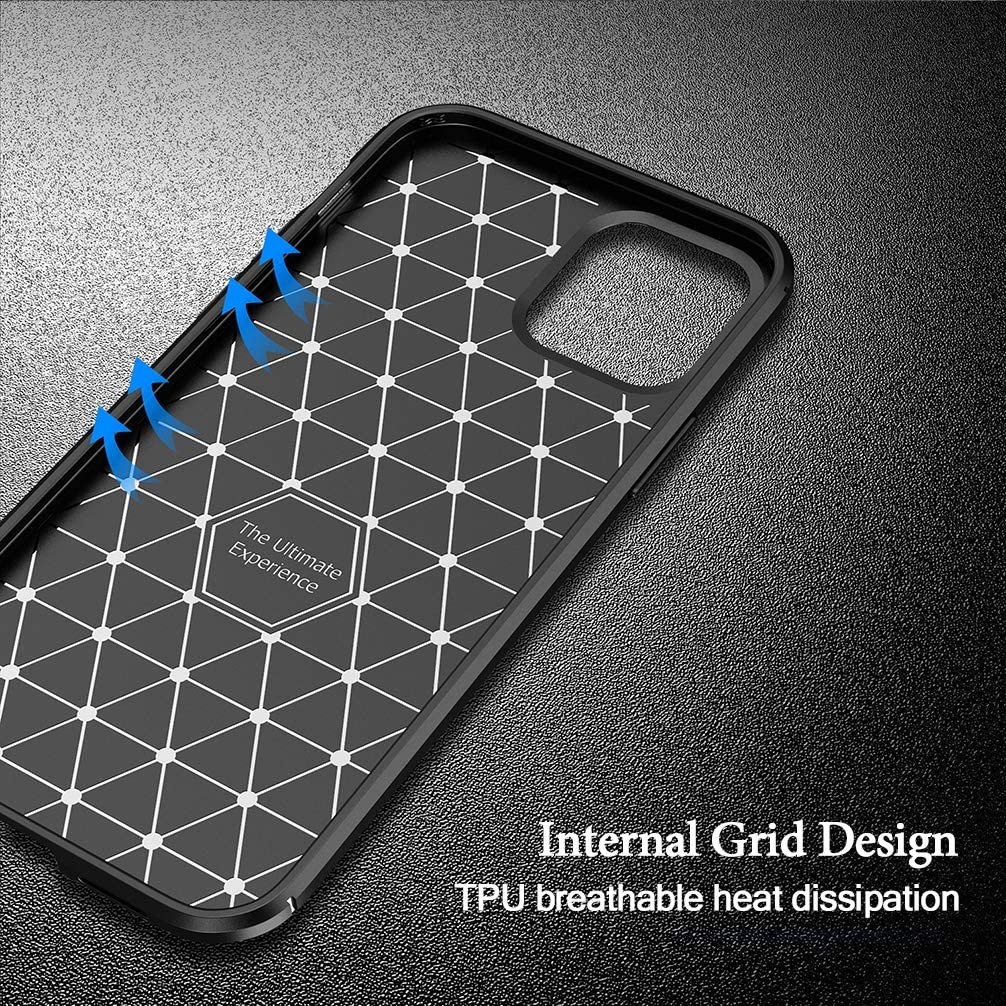 Case Slim Fit Carbon iPhone 11 6.1 inchi Softshell Fiber Multi Carbon Anti Melar Elastis