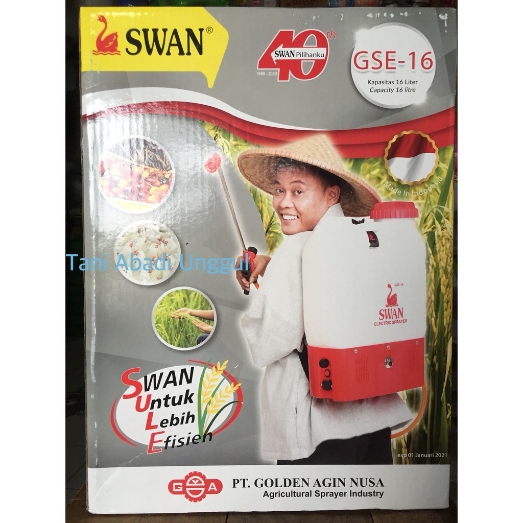 TANKI SPRAYER SEMPROTAN AIR DESINFEKTAN MERK SWAN 16 liter