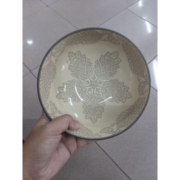MAROKO BOWL MANGKOK MANGKUK KERAMIK SANGO MOTIF MAROCO KOLEKSI DEKOR ANTIK KLASIK