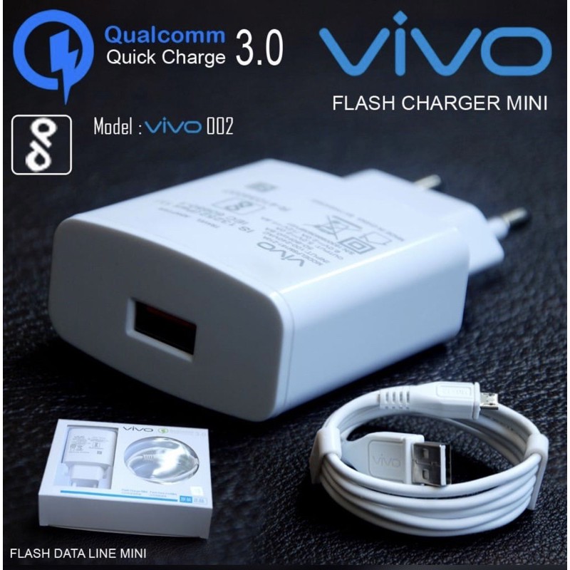 PROMO CHARGER VIVO ORI FASTCHARGING MICRO &amp; TYPE C QUALCOMM3.0