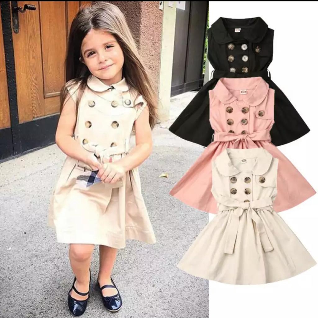 Zahra Dress Anak Perempuan Xavera Bahan Toyobo | Pakaian Anak Lucu Umur 1-6 Tahun