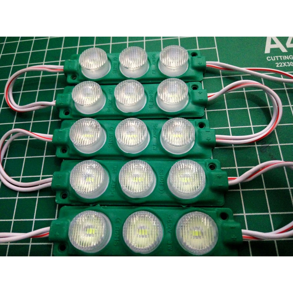 [DSP-9108] 3 LED MODUL 3030 3 MATA 3WATT 12VOLT TYPE 7520 HIJAU