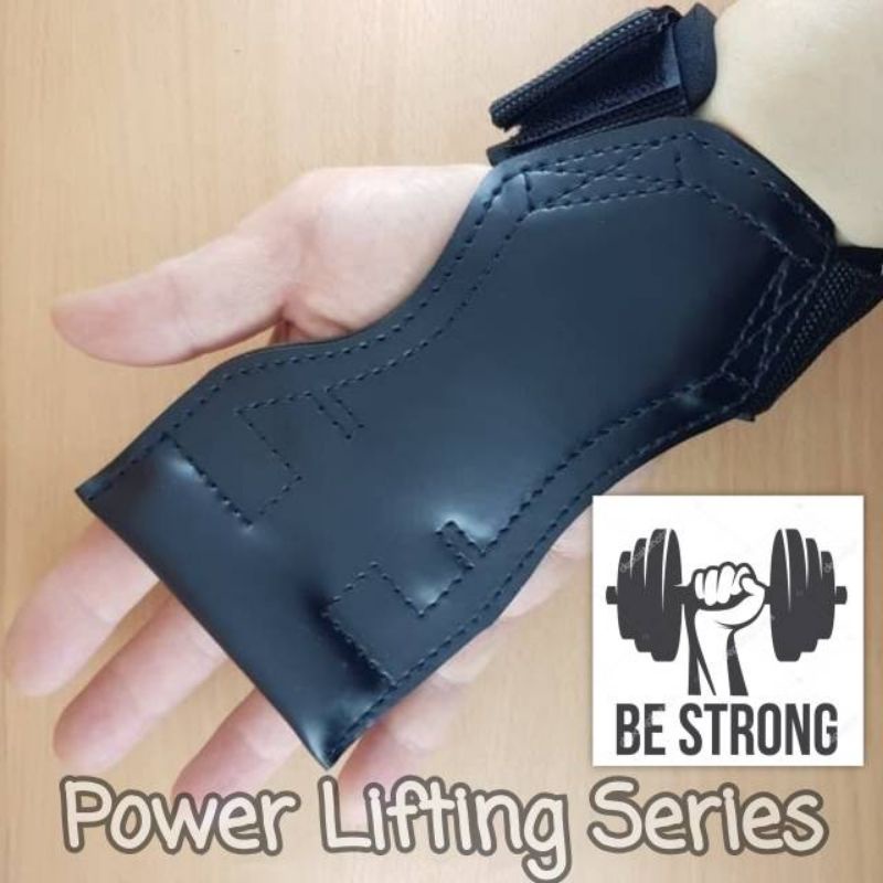 Weight lifting hand grip - Glove fitness kulit - wrist support