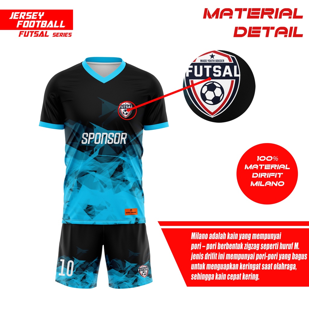 JERSEY FUTSAL SERIES II FULLPRINTING CUSTOM REQUEST