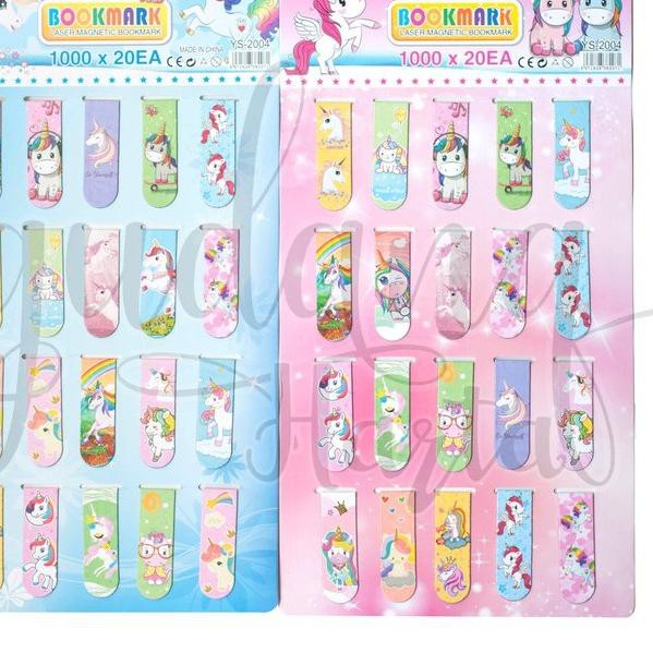 

PALING HOT!! (nct-234) Pembatas Buku Magnet Unicorn ISI 20 Bookmarks Bookmark GH 308155