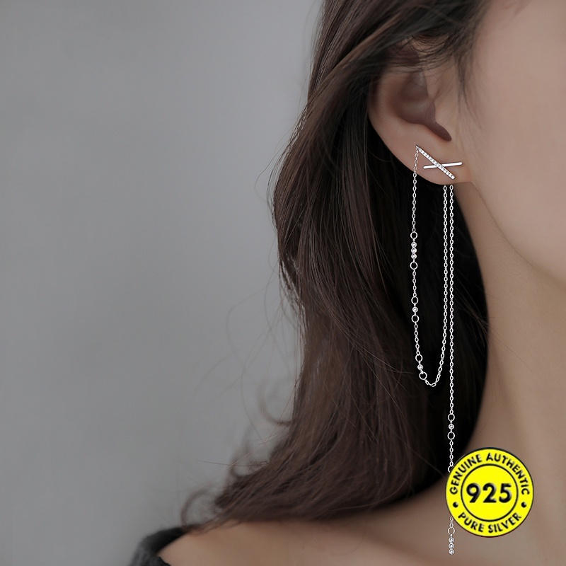 Anting Tusuk Sterling Silver 925 Untuk Wanita