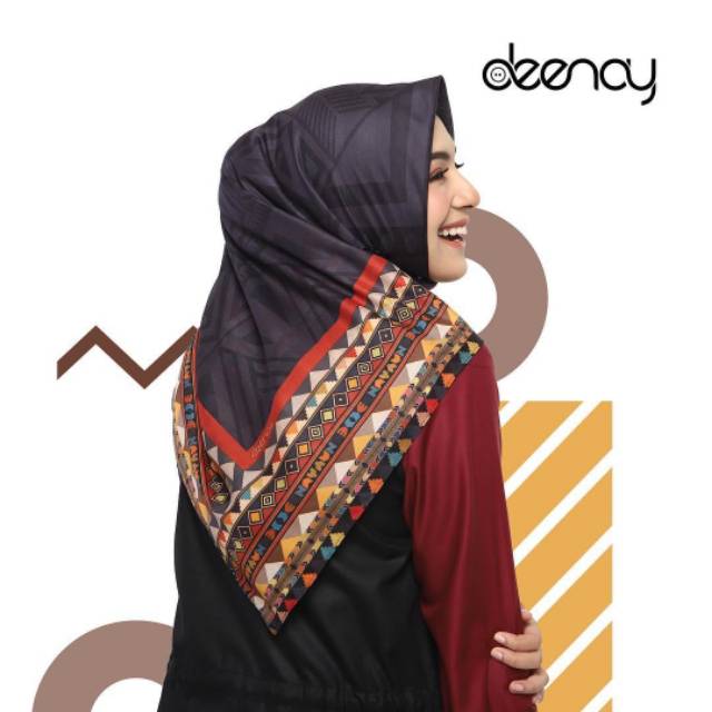 Hijab terbaru Voal Motif Denay||Denay KW||Kerudung segi empat
