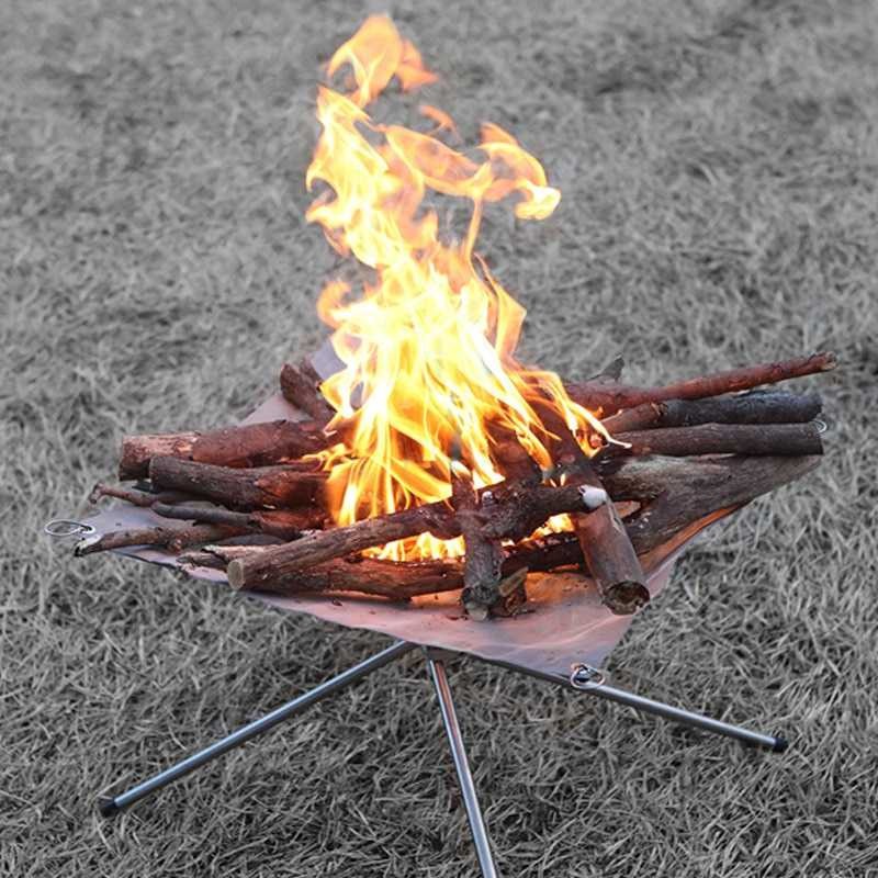 Terbaru ! Glodpuppe Stand Api Unggun Portable Solid Fuel Camping Tool - EZ203