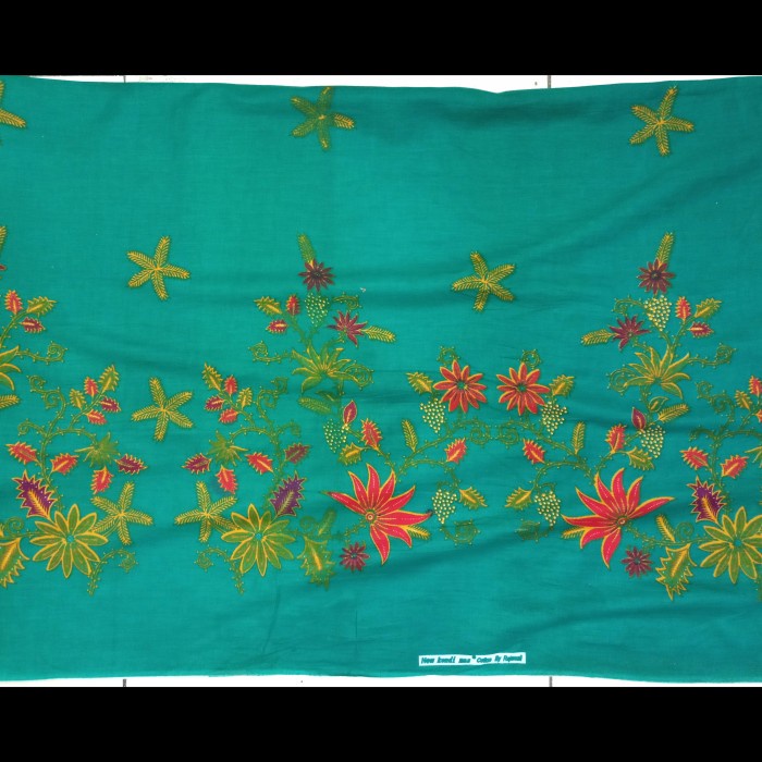 KAIN BATIK KATUN METERAN MOTIF DAUN RAMBAT - Hijau