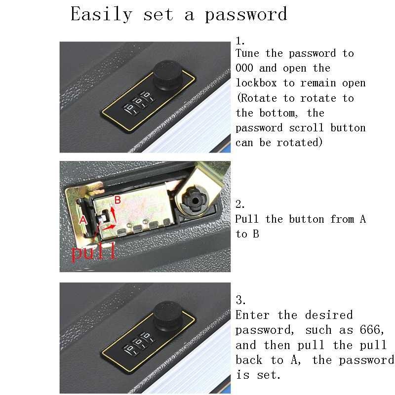 BRANKAS MINI PASSWORD LOCK Safety Box Brangkas Buku Kamus Kode Angka