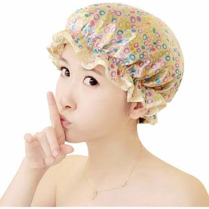 Alolula - Topi Mandi / Pelindung Rambut Saat Mandi / Shower Cap Karakter Tebal