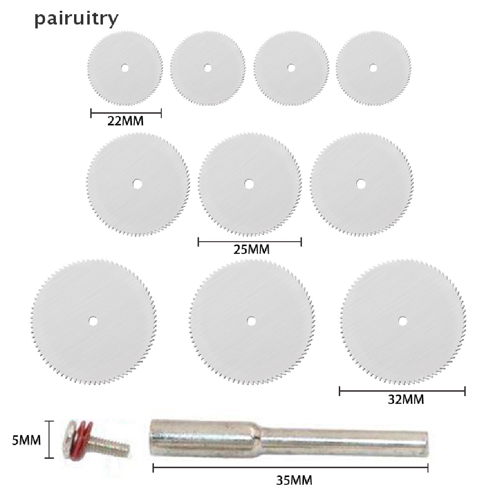 Prt 11PCS Mata Pisau Gergaji Circular Saw Elektrik Mini Dengan Mandrel PRT