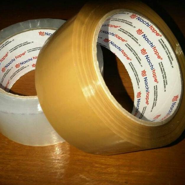 

[(BAYAR DITEMPAT) Nachi tape lakban bening coklat 48mm 2inch 100yard
