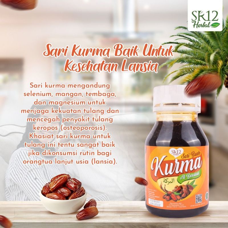 Jual Sari Kurma Murnisari Buah Kurmapenambah Darah Herbalsari Kurma Sr12 Bpom Indonesia 1477