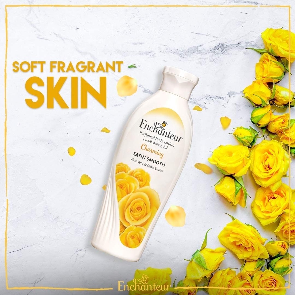 Enchanteur Perfumed Body Lotion Whitening Satin Smooth Charming