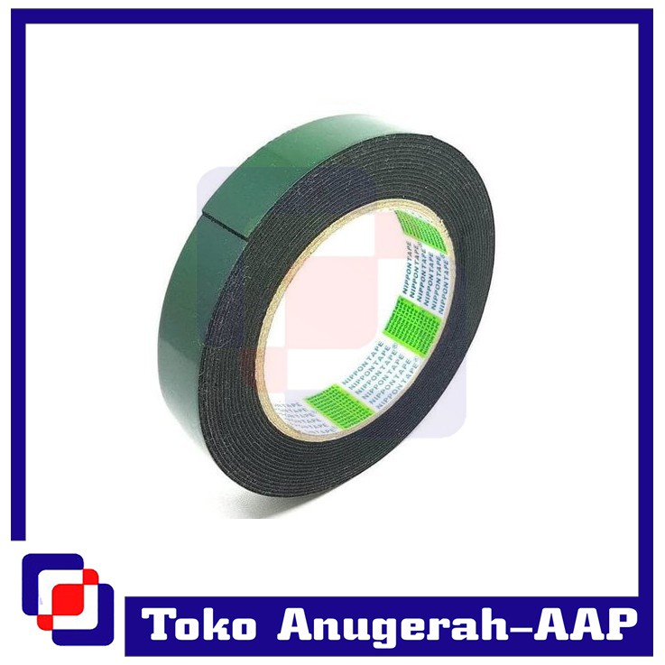 

Double Tape Foam 1" Inch x 5m Double tape hijau busa