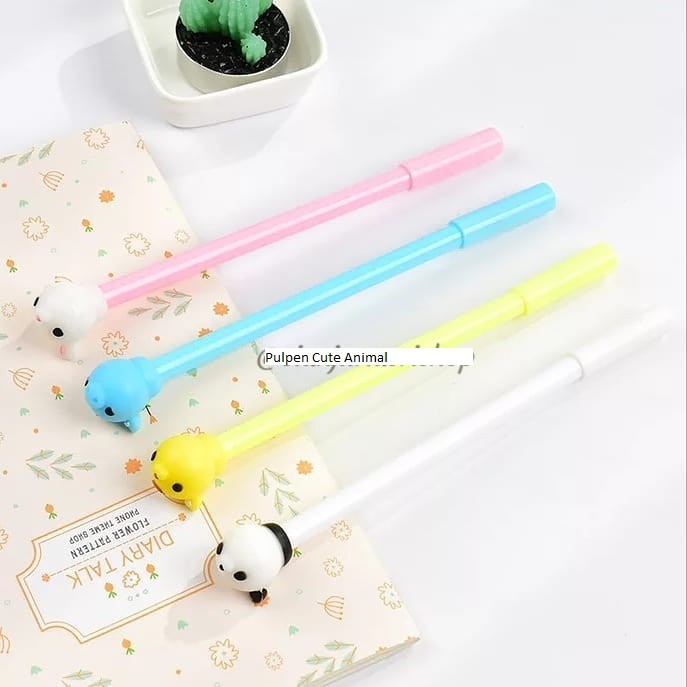 

LP45 Pulpen Cute Animal Pena Ballpoint Bolpoin Pen Karakter Lucu Unik ATK Sekolah