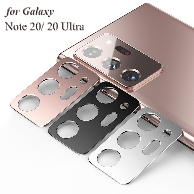 Pelindung Lensa Kamera Ultra Tipis Bahan Metal Anti Gores Untuk Samsung Galaxy Note 20 Ultra