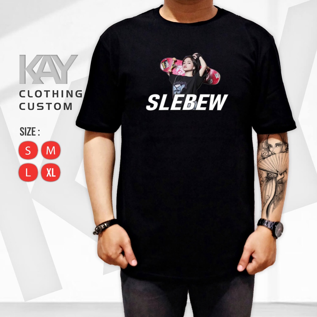 Kaos JEJE SLEBEW Fashion Week Citayam / Baju Distro Custom Plesetan Kata Kata Kekinian S M L XL 2XL 