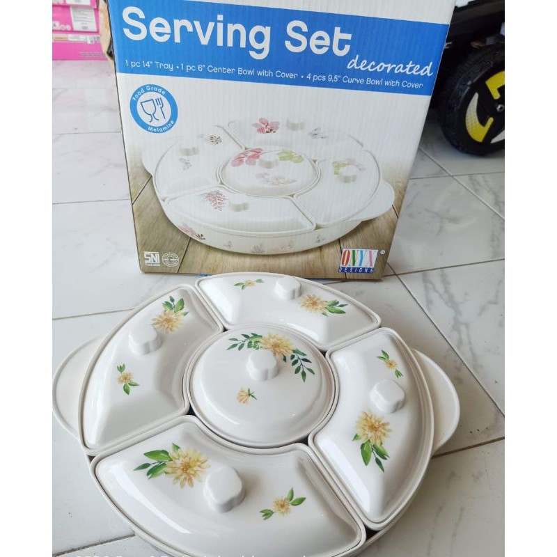 SERVING SET DEKORATED