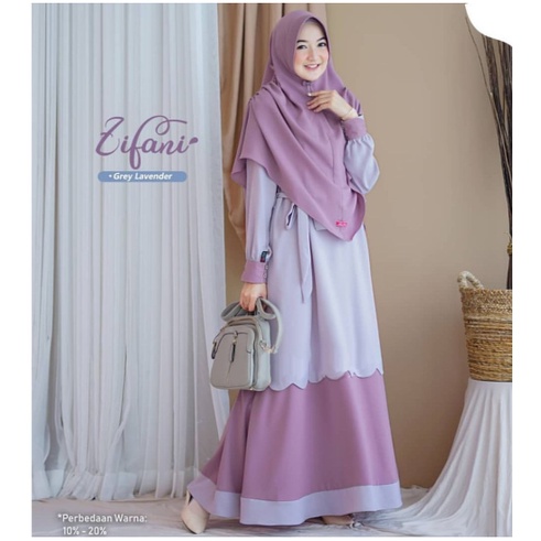 ZIFANI SET SYARI - FASHION MUSLIM GAMIS SAYRI WANITA - KJ