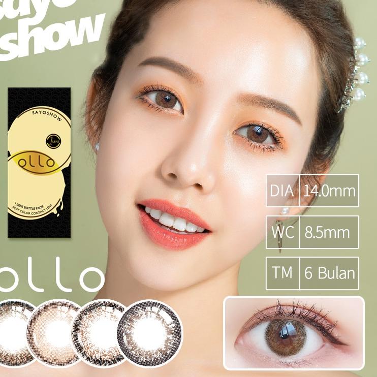 Bagus Dipakai.. ✔️100% ORI SAYOSHOW OLLO Sepasang Softlens Brown Minus 14 mm ( NORMAL S/D-8.00) Cont
