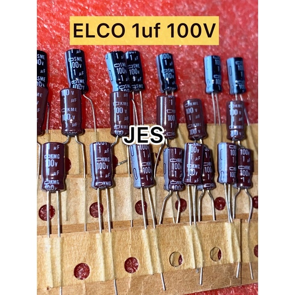 ELCO 1uf 100V KUALITAS BAGUS MINIMAL ORDER 25PCS