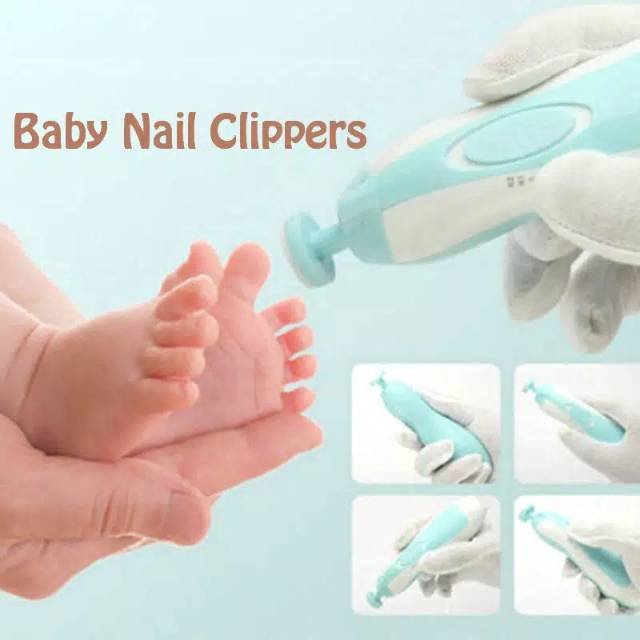 Baby Nail Trimmer Gunting kuku bayi elektrik Grinding pedicure