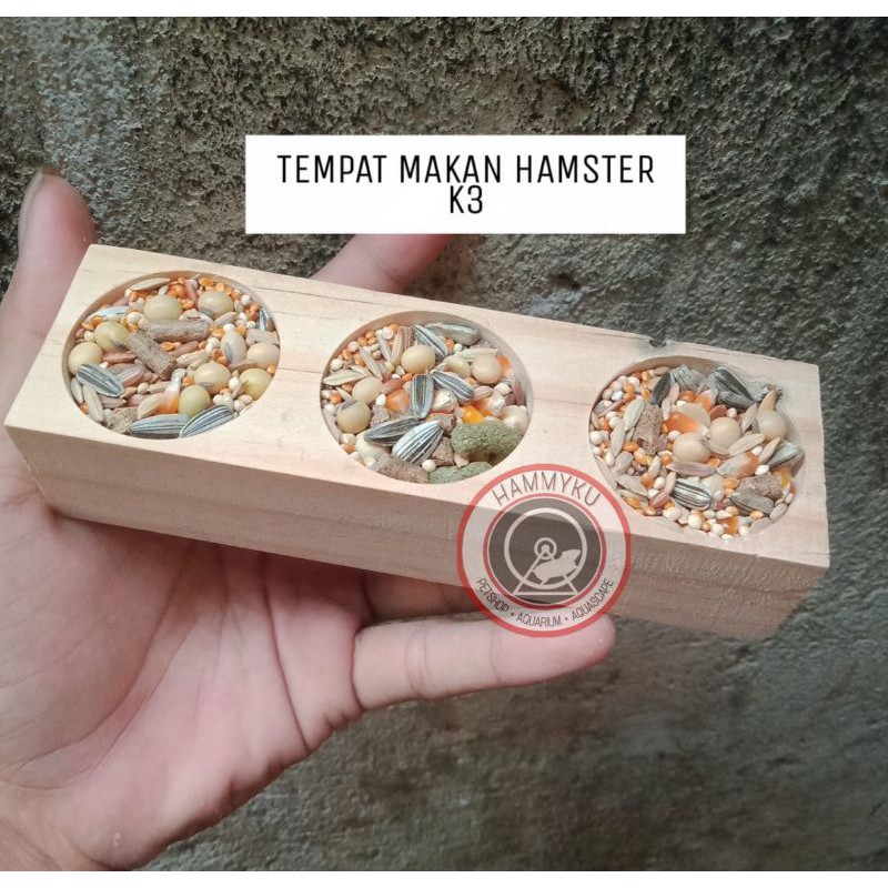 TEMPAT MAKAN HAMSTER - KAYU