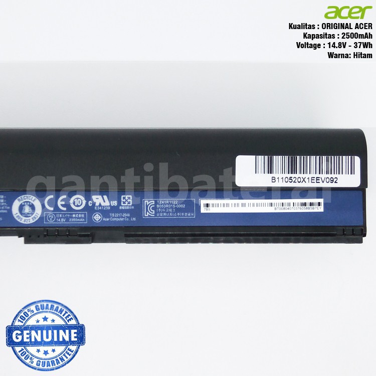Baterai Acer Aspire One 725 756 Original
