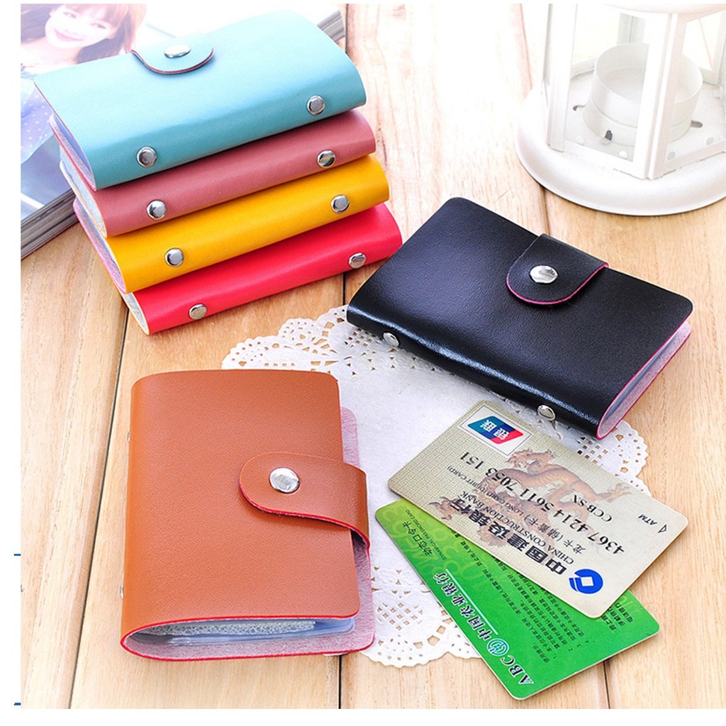 Travelmate Dompet Kartu Bahan Kulit untuk 24 Kartu