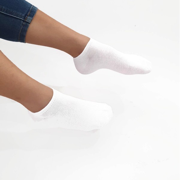 Blow KK0001 MOON Kaos Kaki Polos AnkleWanita Basic 5 Warna-White