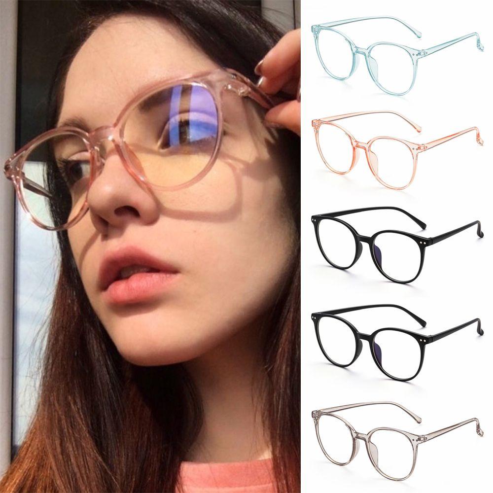 Suyo Blue Light Blocking Glasses Oversized Frame Bulat Ringan Anti Blue Light Glasses