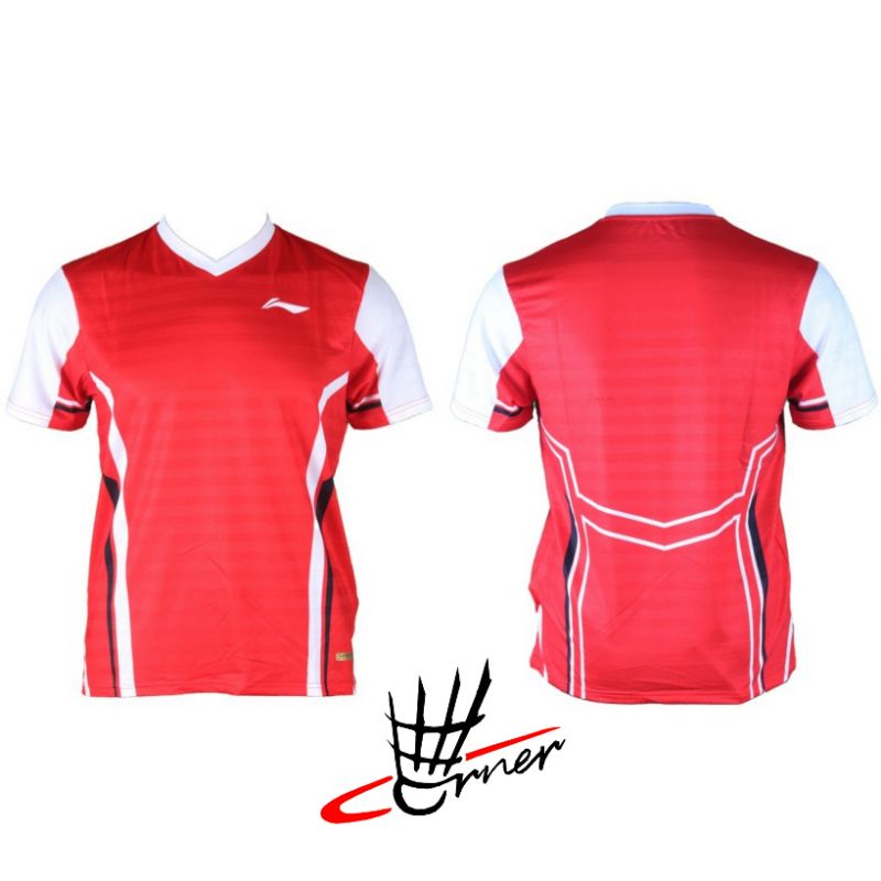 Baju Badminton Lining Thomas Uber Cup Timnas Indonesia 2022 Red Original