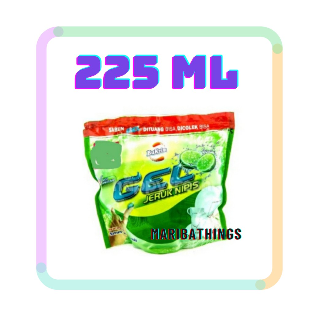 SABUN CUCI PIRING BUKRIM GEL JERUK NIPIS 225 ML MURAH BERSIH DAN HEMAT