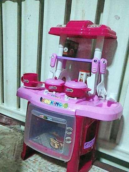 Mainan Anak Perempuan Laki Laki Kitchen Set Mainan Anak Desain Peralatan Masak Dapur Simulasi Memasak Edukasi Masakan Besar Kompor Hadiah Makan Berpura-pura Bermain Awal Belajar Mini Cooking Toy Playset Tablew