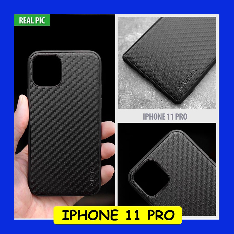 iPhone 11 Pro - Full Carbon Fiber Hybrid Case Cover Casing