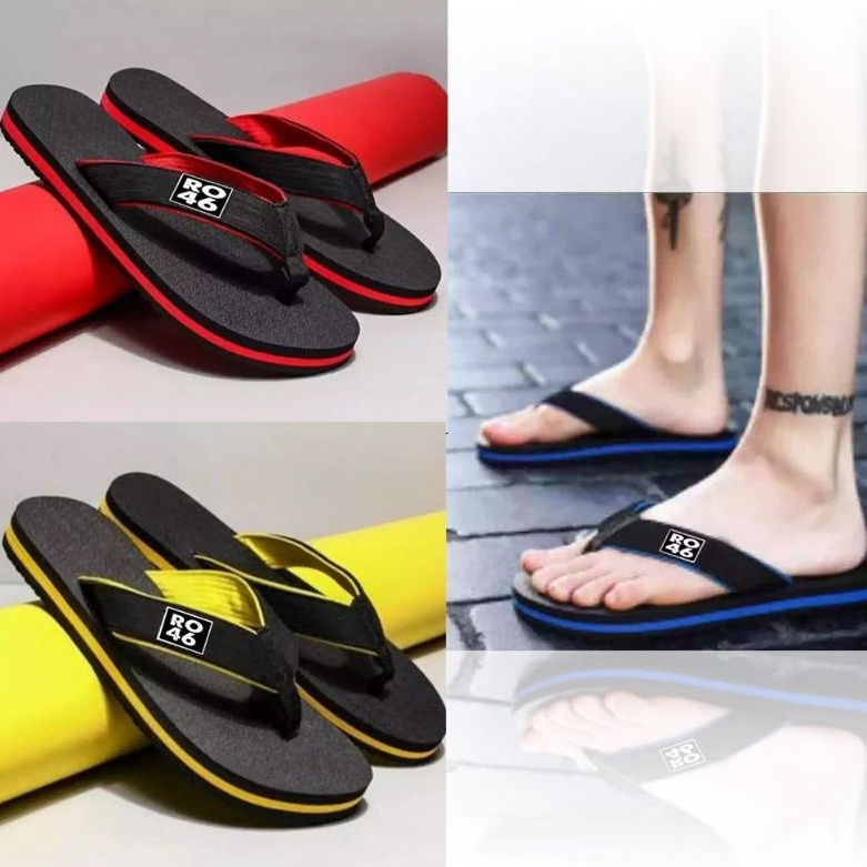 Sandal Jepit Pria Distro RO 46 | Sandal Jepit Cowo Sport