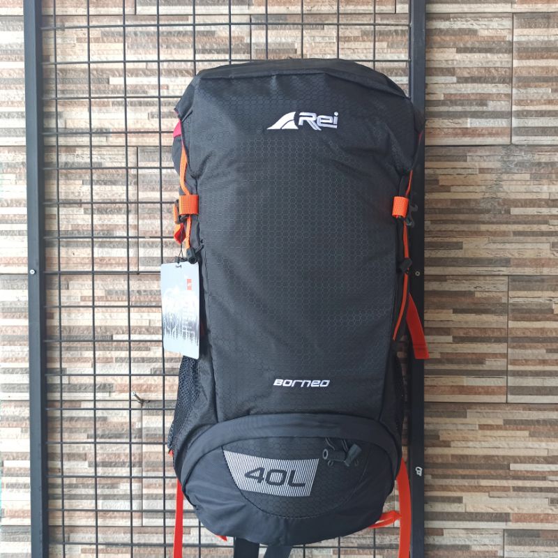 Tas Semi Carrier Rei Bornoe 40L+Raincover Original Tas Gunung Rei Borneo 40L