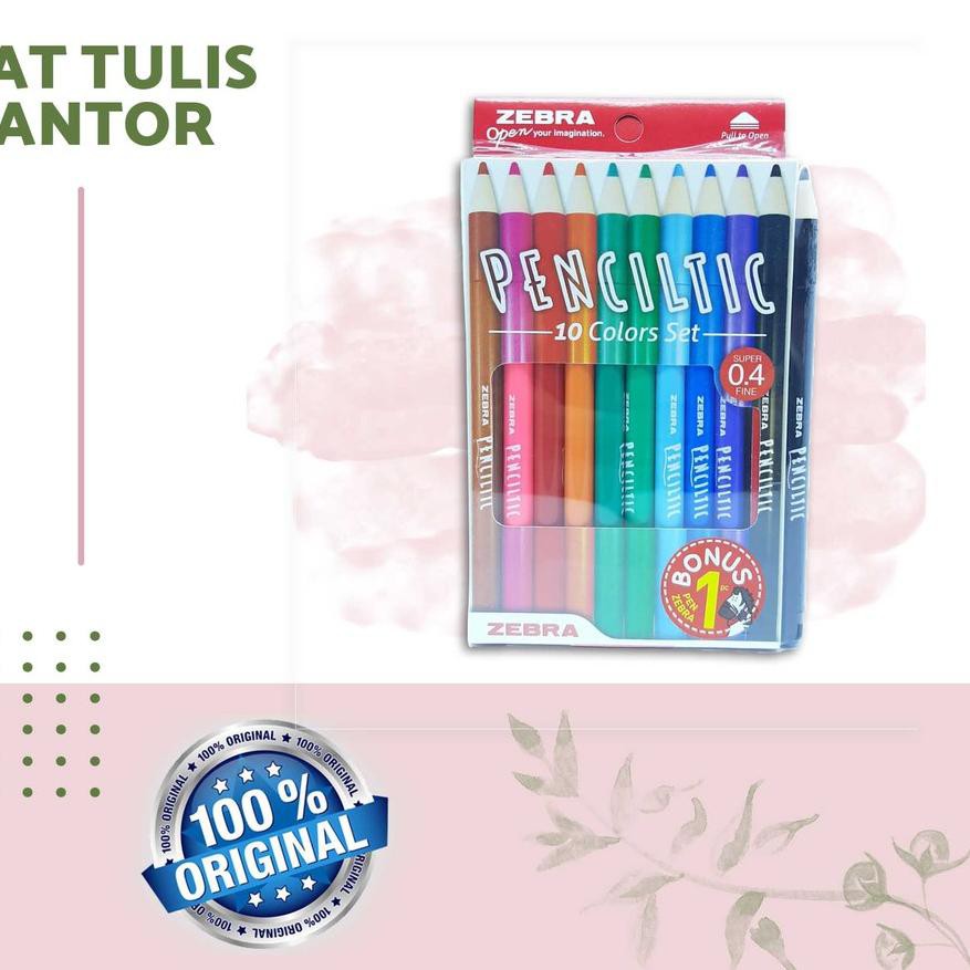 

@❤COD#❤BALLPOINT/BULPEN/PULPEN/BOLPOIN ZEBRA PENCILTIC SET (10 COLORS)/PTR700032362Langsung dikirim