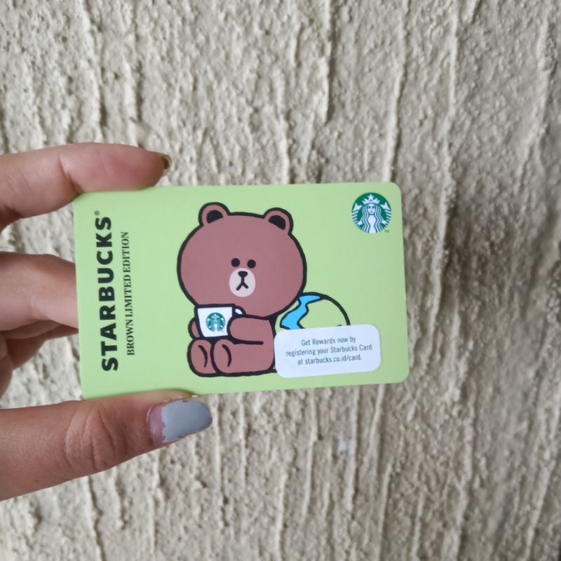 Starbucks Card Indonesia X Line Friends - Brown Limited Edition