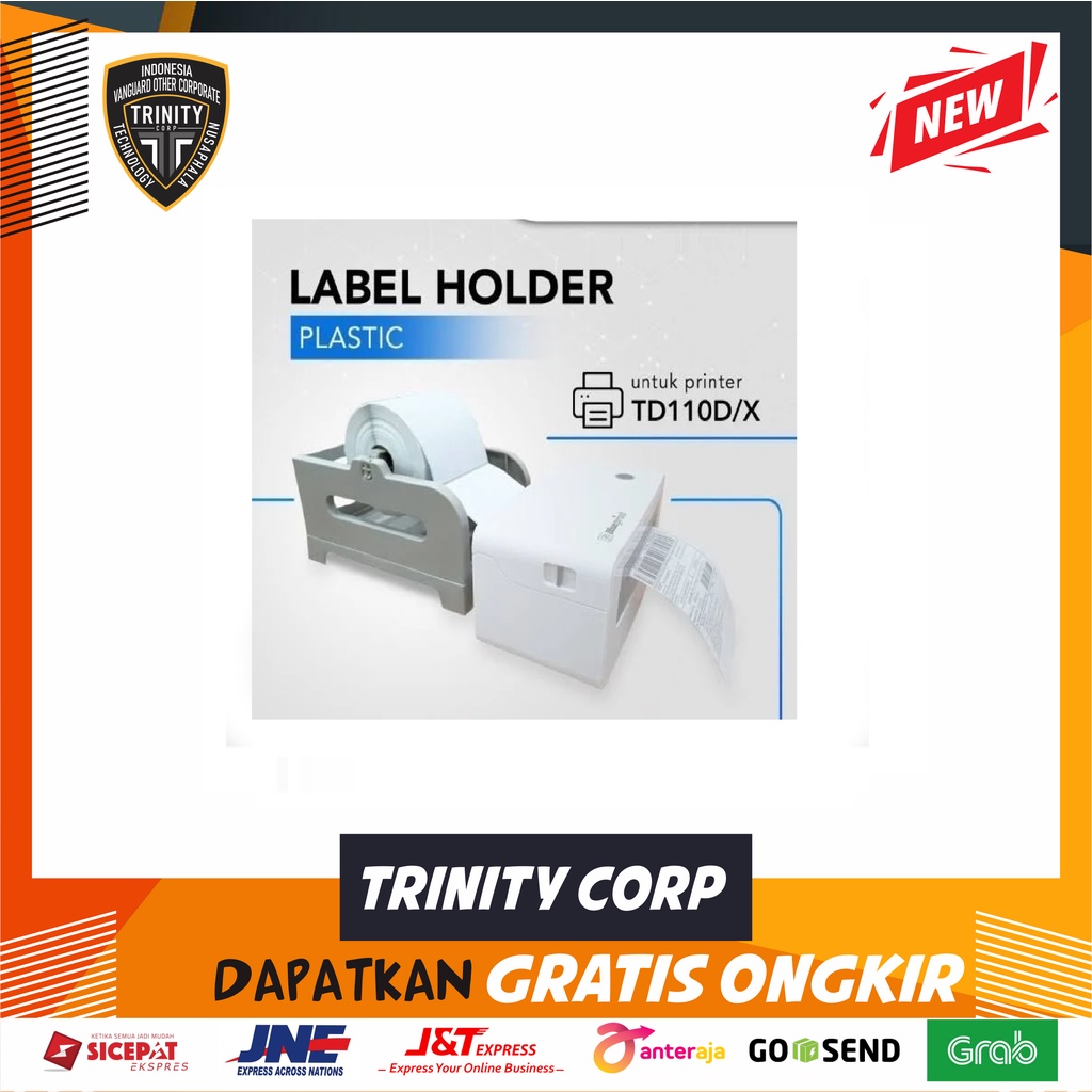 

External Label Roll Holder Plastik Blueprint Untuk BP-TD110D/X BP-LHK