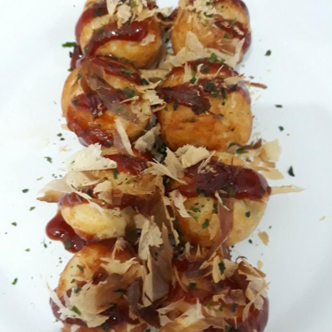 

Jual Bahan Takoyaki Lengkap Keluarga, Isi: Tepung , Katsuobushi, Saus