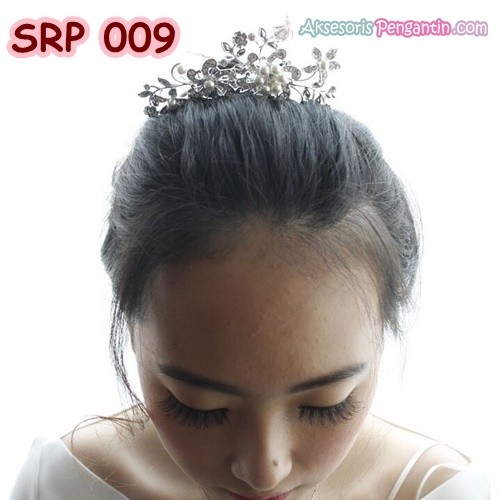 [SIAP KIRIM] SIRKAM PENGANTIN HAIRPIECE MINI SILVER AKSESORIS WEDDING SRP009